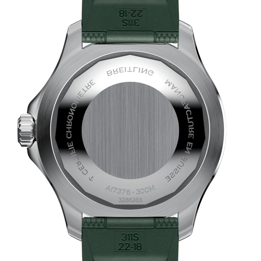 Breitling Superocean Green on Rubber Watch, 44mm