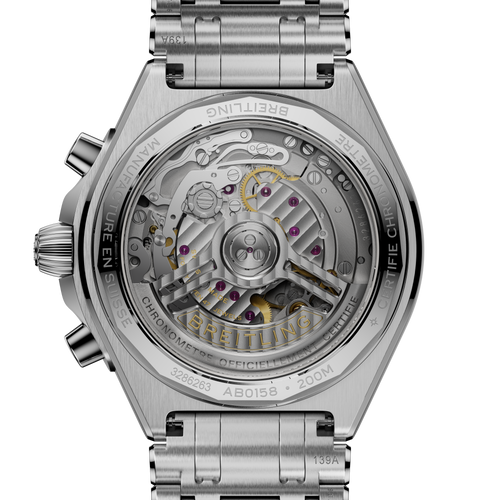 Breitling Chronomat B01 Chronograph 42 Watch with Green Panda Dial