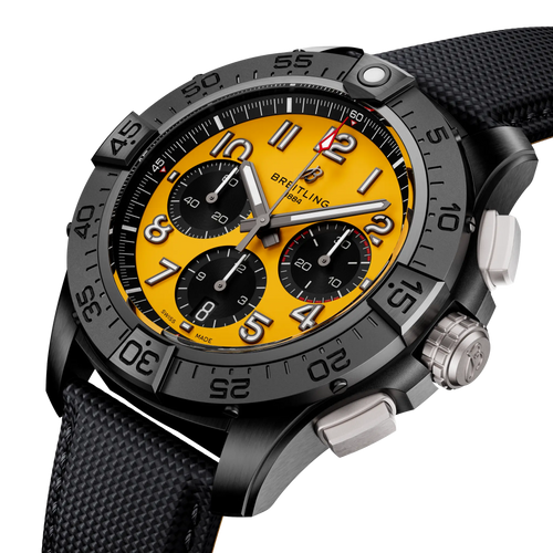 Breitling Avenger B01 Chronograph 44 Night Mission Watch with Black Strap