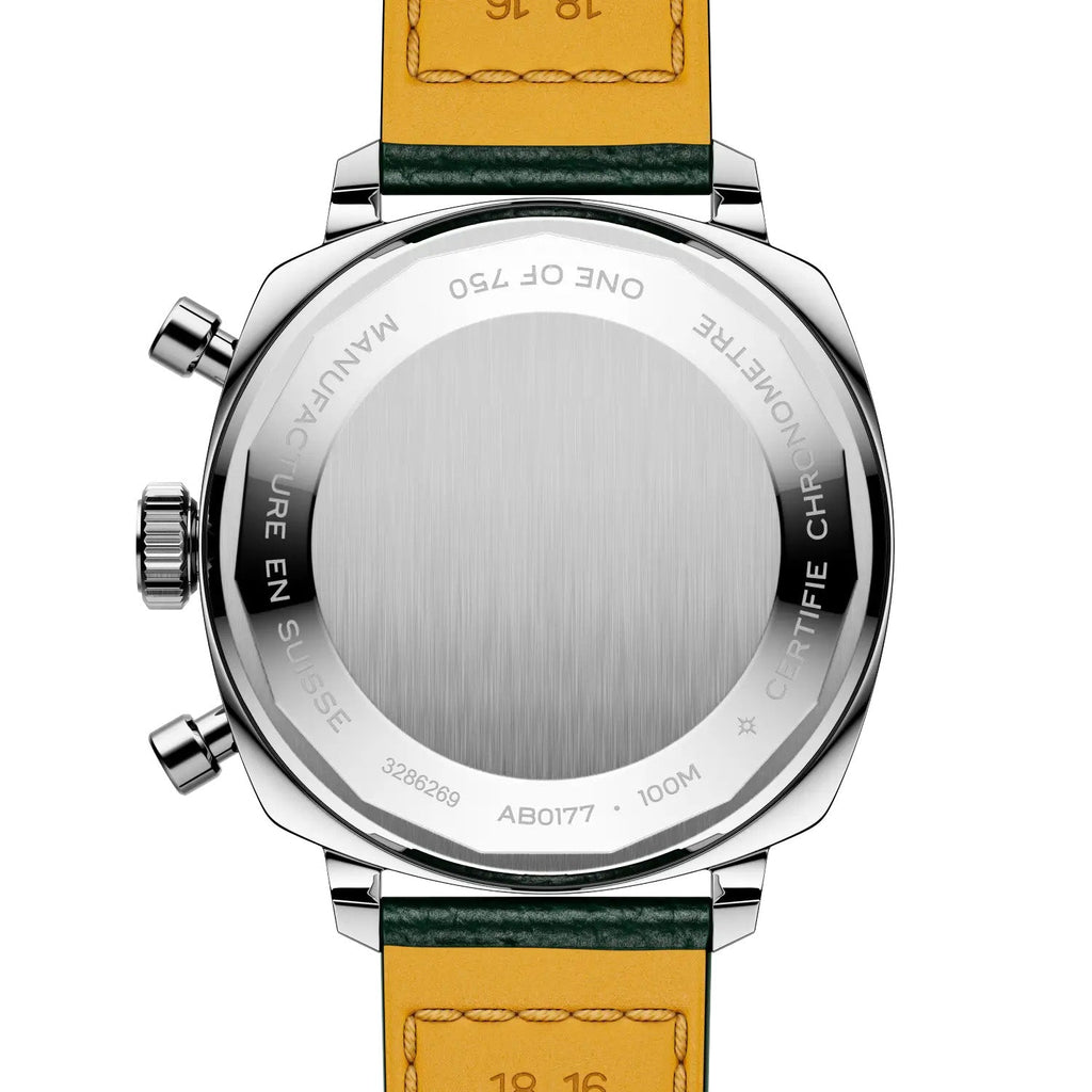 Breitling Top Time B01 Racing 38mm Watch with Green Leather Strap, Limited Edition