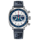 Breitling Top Time B01 Racing 38mm Watch with Dark Blue Leather Strap, Limited Edition