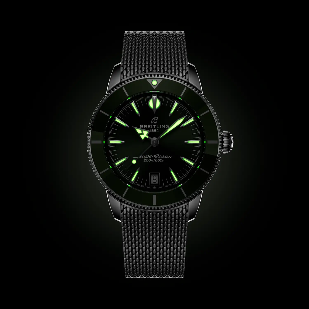 Breitling Superocean Heritage B31 Automatic 40 Watch with Green Dial
