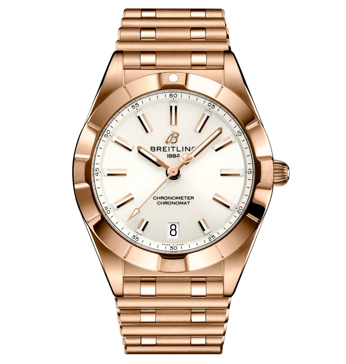Breitling Chronomat 32mm Watch with 18K Red Gold Bracelet