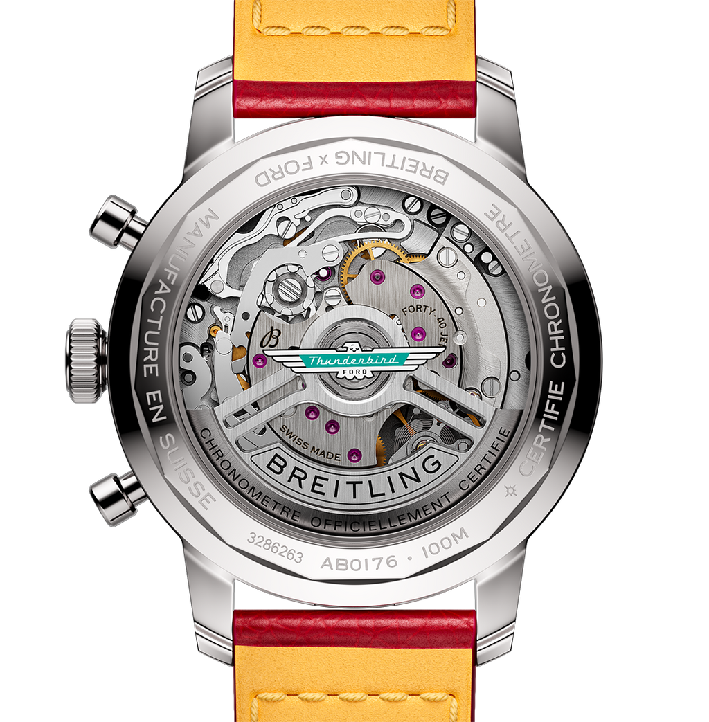 Breitling Top Time B01 Ford Thunderbird 41mm Watch with White Dial