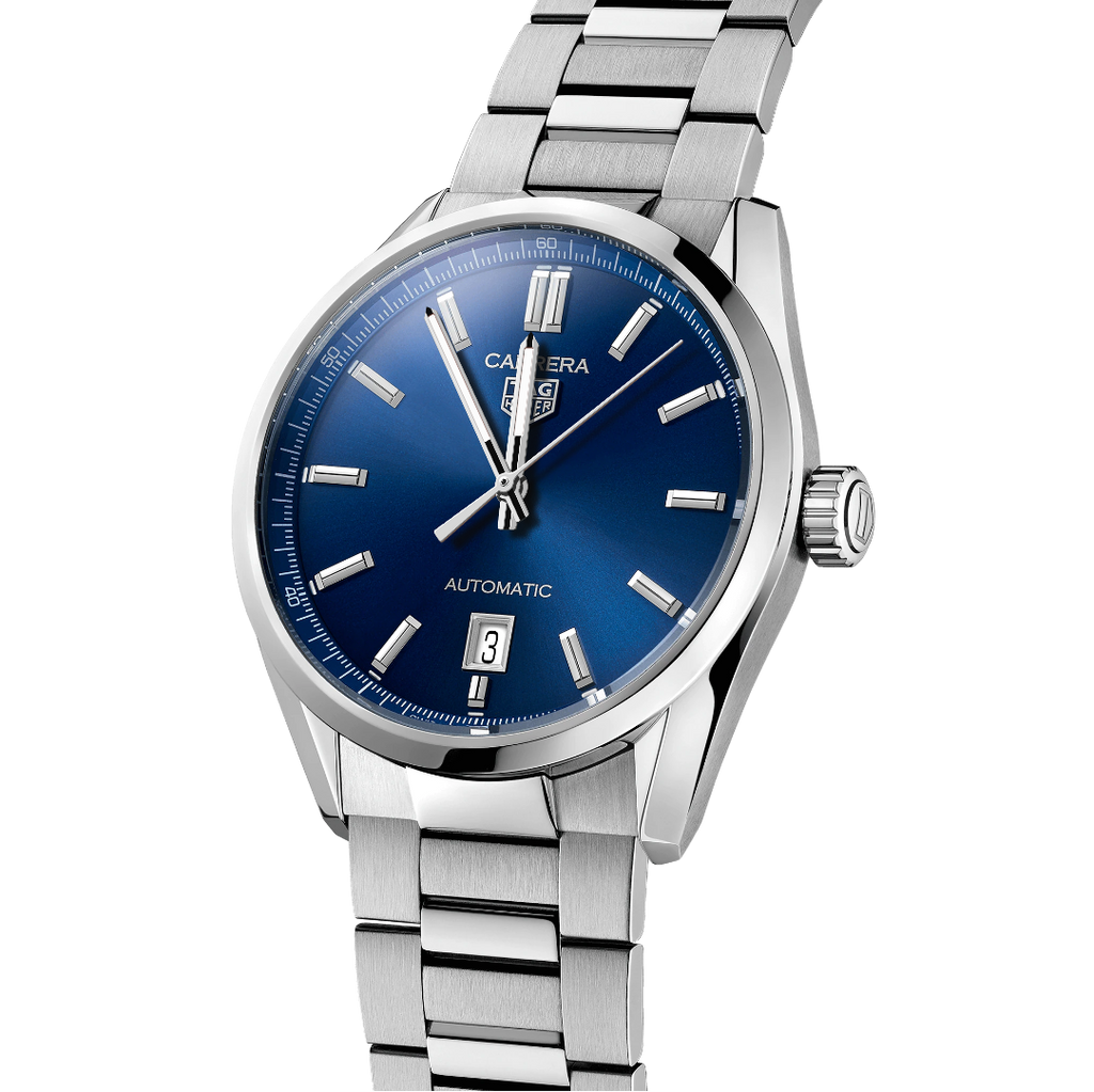 TAG Heuer Carrera Calibre 5 Automatic Men's Watch Blue Dial & Steel Watch, 39mm