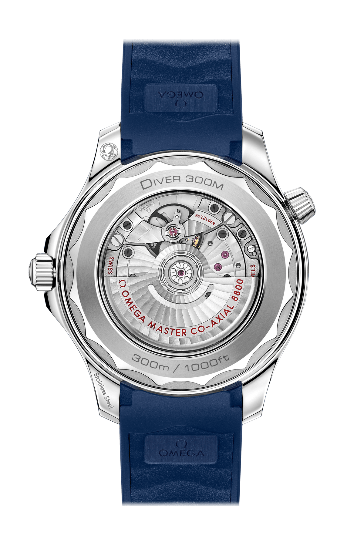 OMEGA Seamaster Diver 300m Co-Axial Master Chronometer 42mm, Steel on Blue Rubber Strap