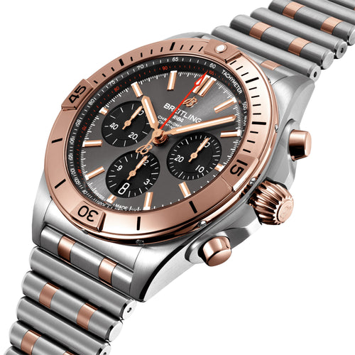 Breitling Chronomat B01 Chronograph 42 Steel & 18K Red Gold with Anthracite Dial